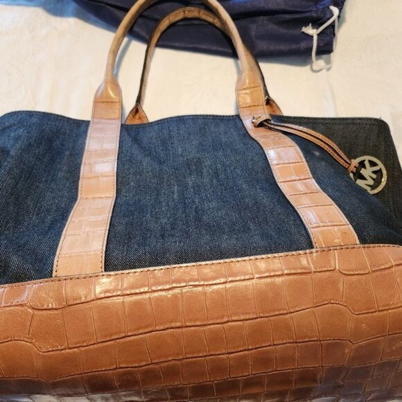 Michael Kors Denim Tote - Picture 1 of 3